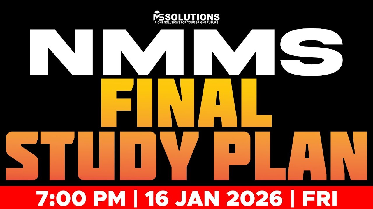 CLASS 08 NMMS FINAL STUDY | LIVE | MS SOLUTIONS