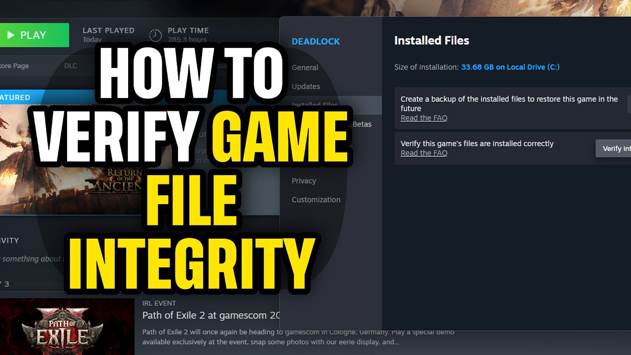 Как проверить целостность файлов игры в Steam