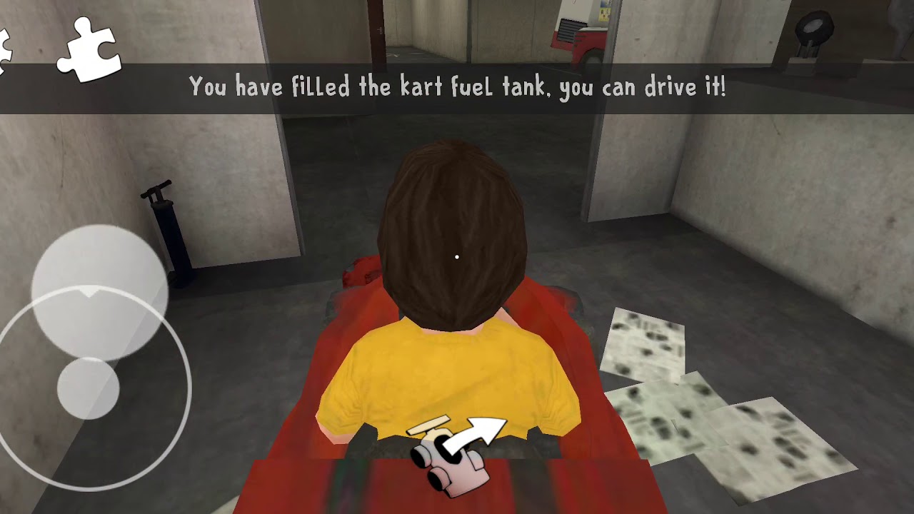 Ice Scream 1 - Solve the game with Kart and Pliers. Cage Key found in a Secret room.