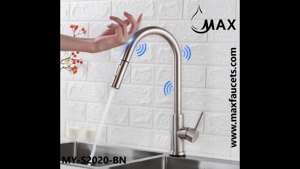 MAX Faucets | Smart Touch S11 Kitchen Faucet Model # MY-S2020-BN.