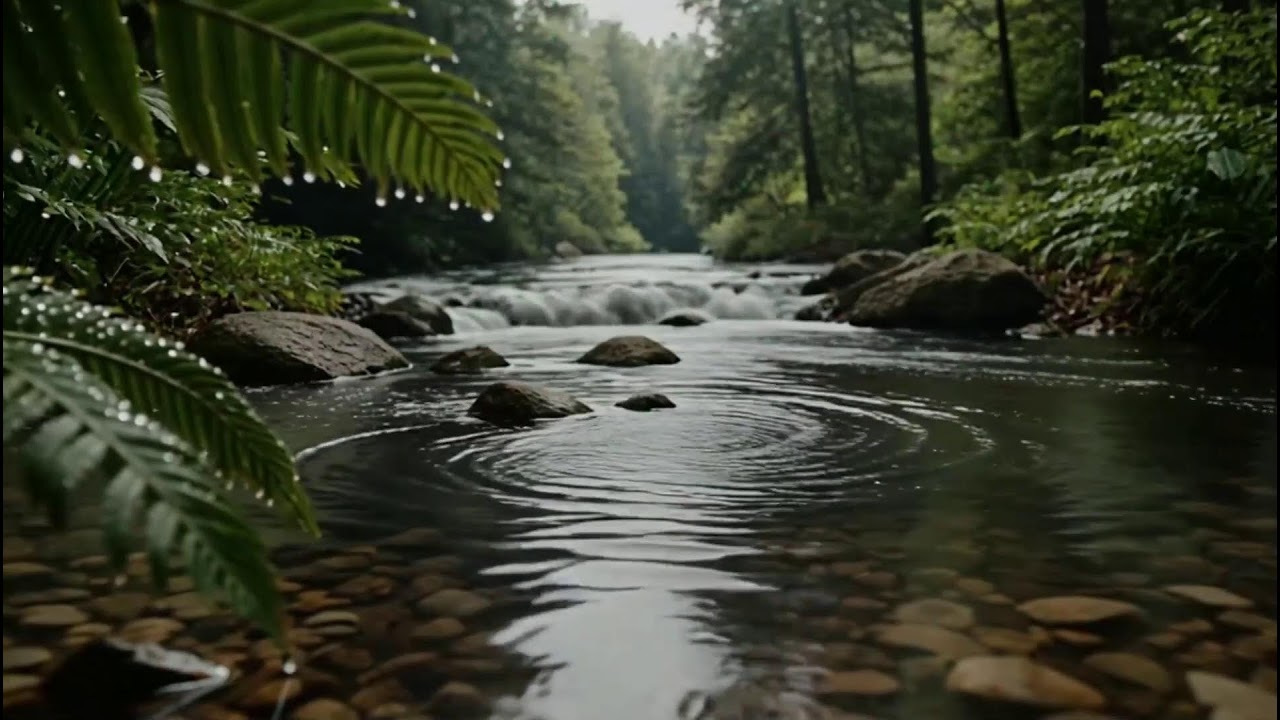 Gentle Water Stream with Birdsong Soundscape for Mental Clarity