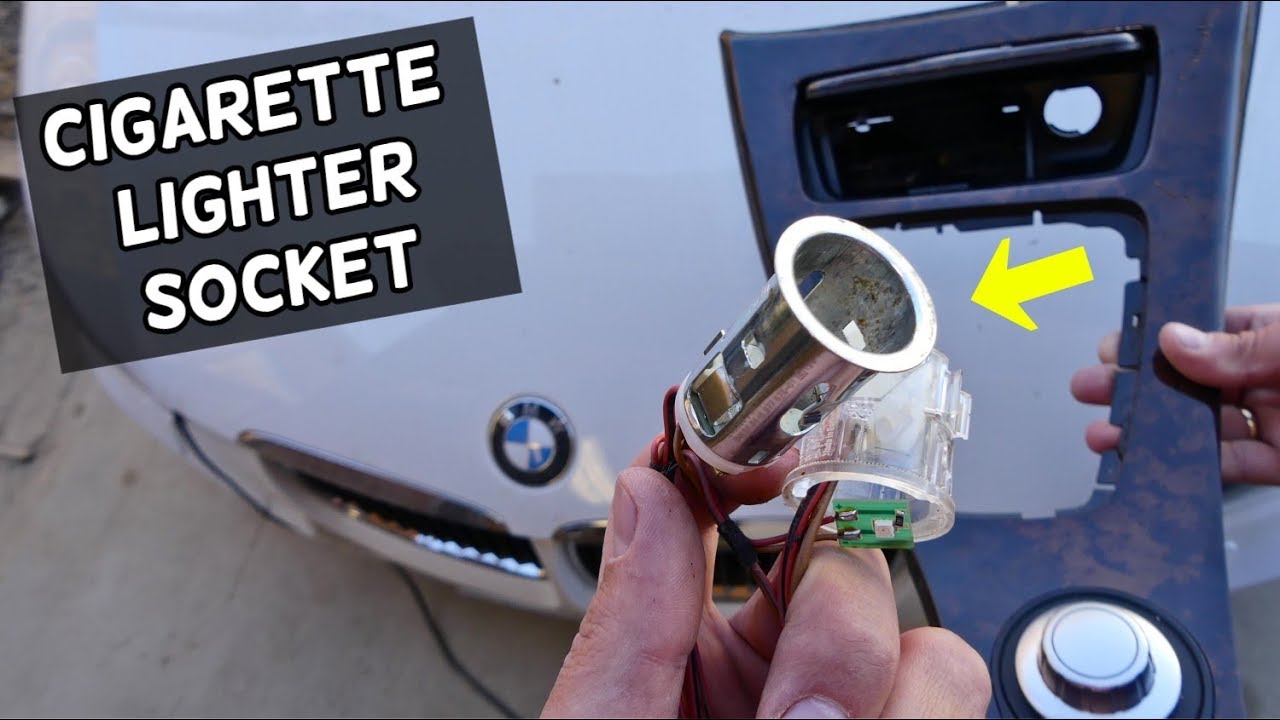 HOW TO REMOVE REPLACE CIGARETTE LIGHTER SOCKET ON BMW E90 E91 E92 E93