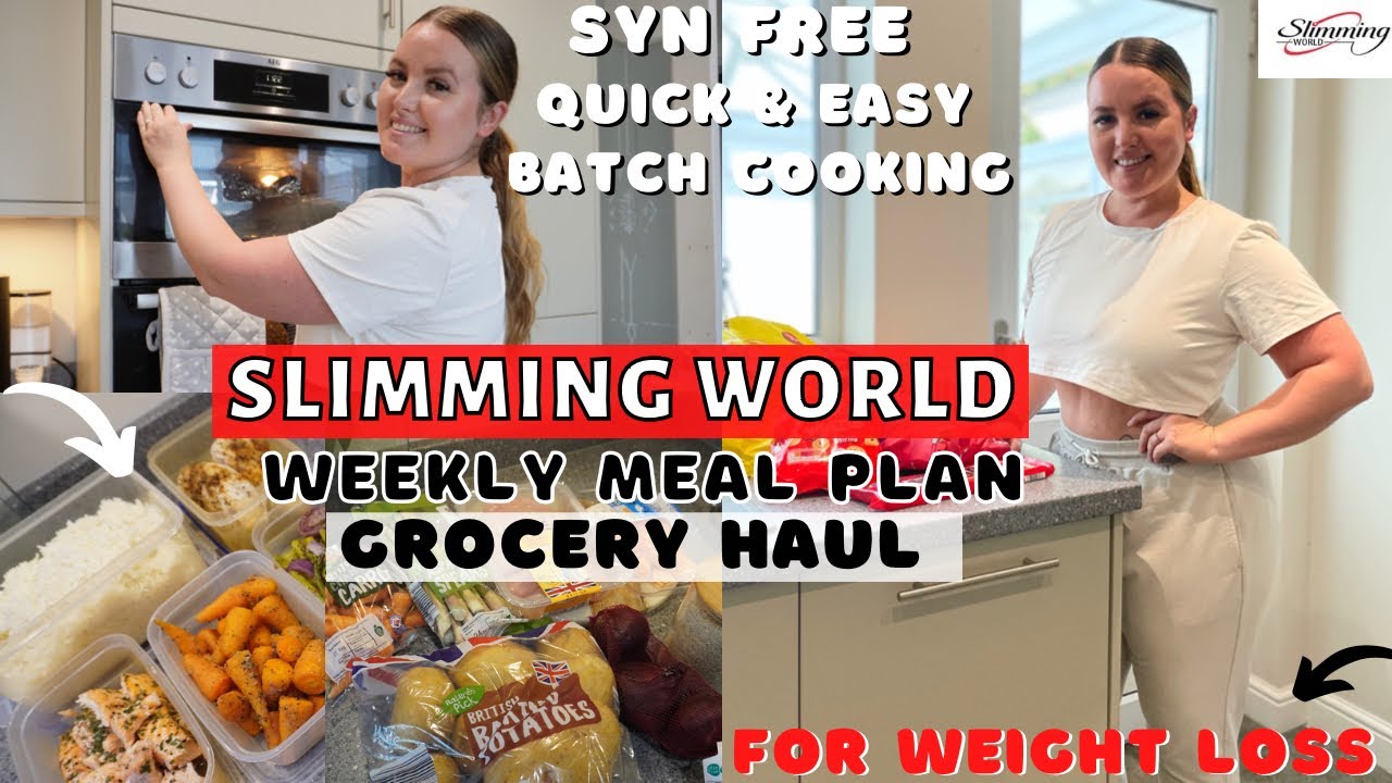 SLIMMING WORLD grocery haul & SYN FREE batch cooking | Meal plan for WEIGHT LOSS