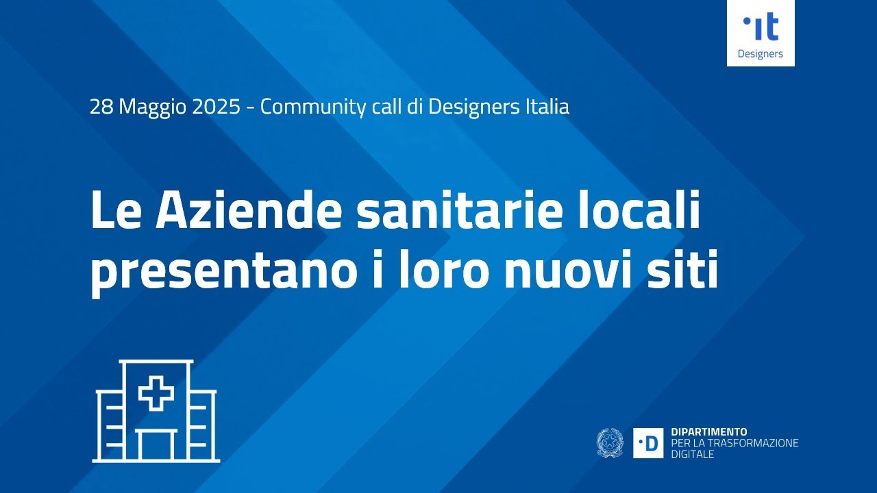 Community call: le Aziende sanitarie locali presentano i loro nuovi siti