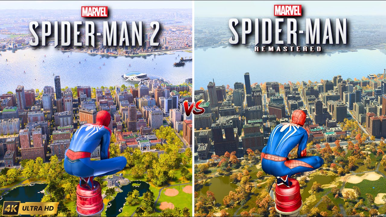 Spider-Man 2 vs Spider-Man Remastered | PC | Graphics and Details Comparison