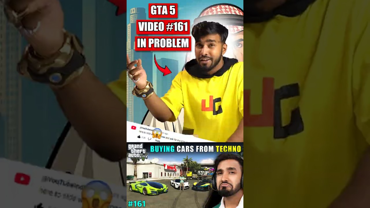 GTA 5 NEXT VIDEO #161 IN PROBLEM 😱 | TECHNO GAMERZ NEW GTA 5 VIDEO #160 #shorts #short