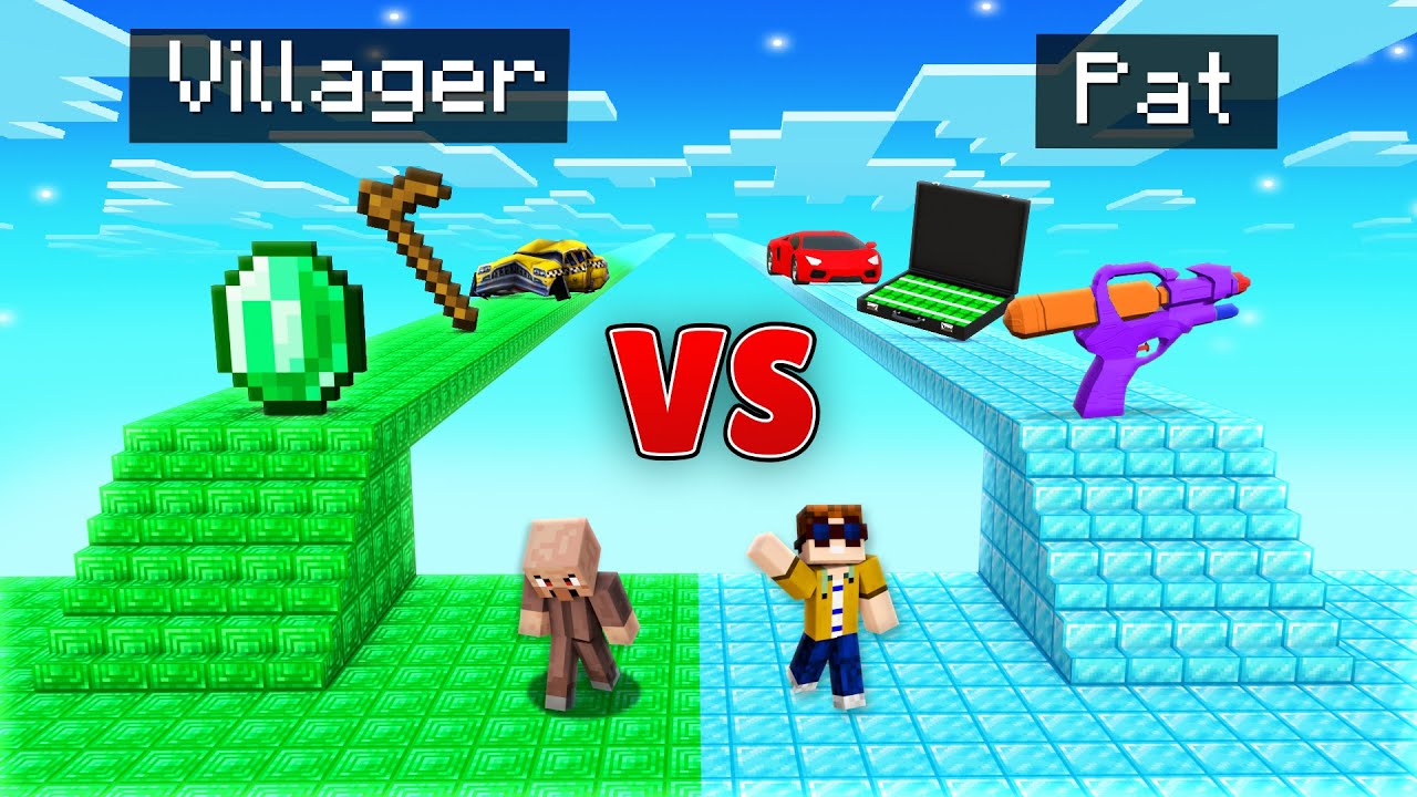 Pat SMARAGD vs. DIAMANT BR&Uuml;CKE KAMPF in Minecraft!