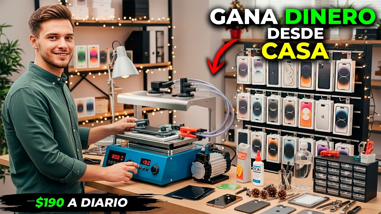 14 MÁQUINAS RENTABLES para Emprender en CASA y Ganar DINERO en Esta NAVIDAD