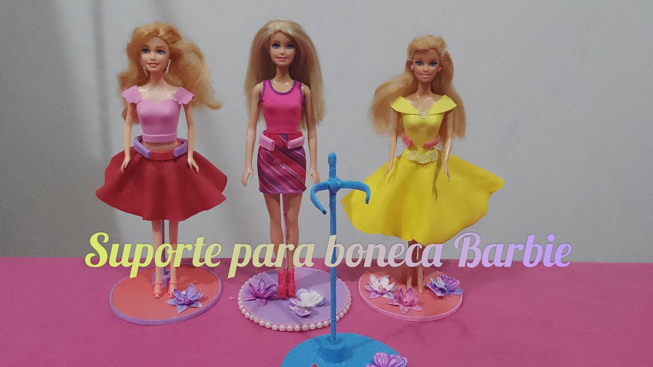 Como fazer suporte para boneca Barbie