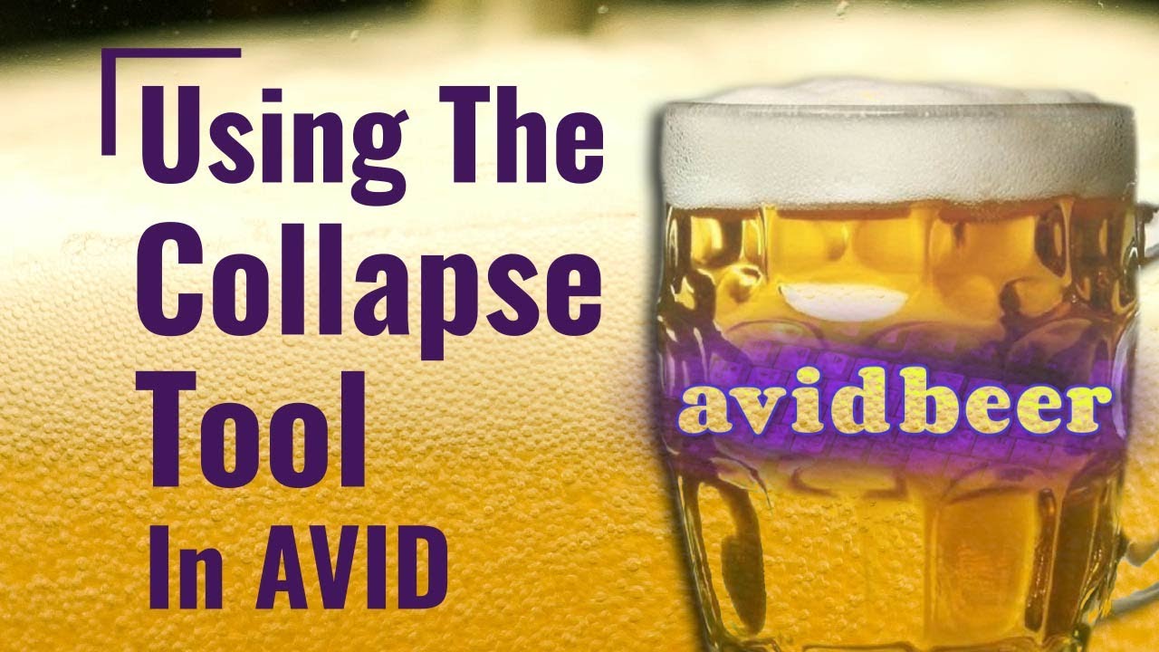 Using The Collapse Tool in Avid