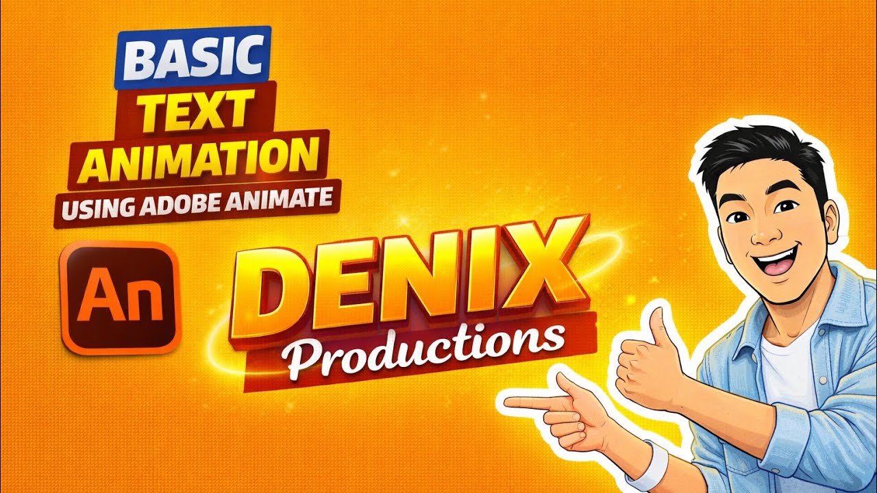 Basic Text Animation Using Adobe Animate | Beginner-Friendly Tutorial