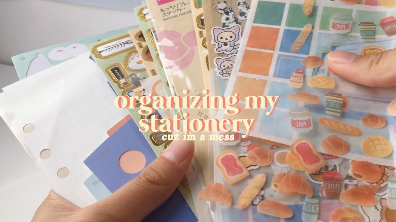 organizing my stationery 🍰✨