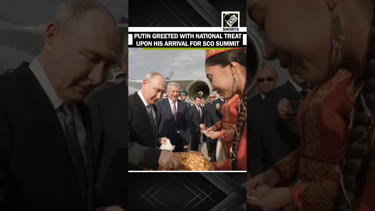 Russia&rsquo;s Putin greeted with national treat upon his arrival in Bishkek for SCO Summit 2026