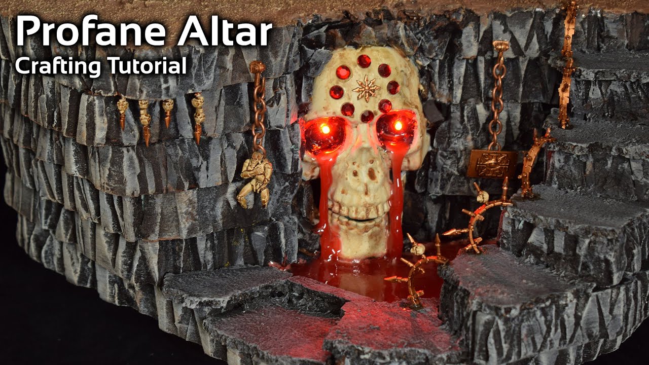 Building a Profane Altar for Dungeons & Dragons, Warhammer 40k