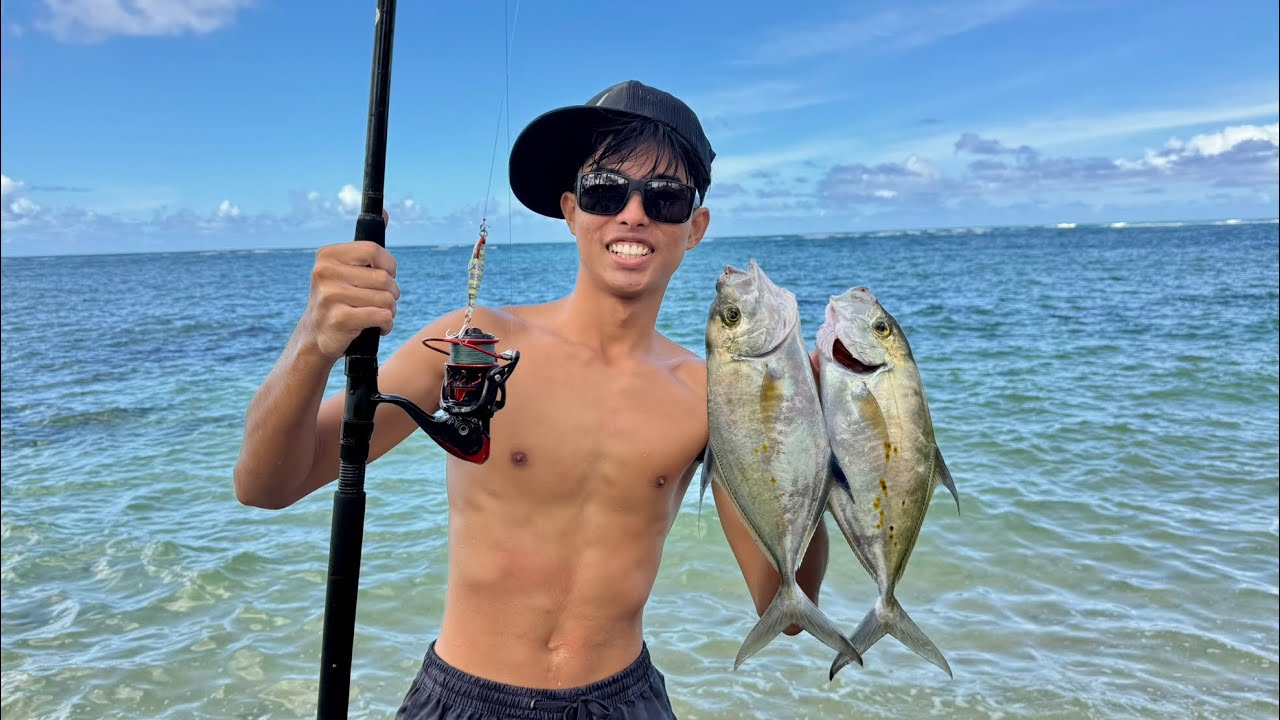 Fishing for Yellowspot Papio using Jigs! | Catch and Cook | Hawai’i Fishing 