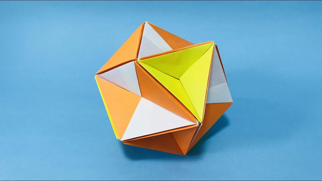 くす玉折り紙「Tense」作り方／Kusudama Origami “Tense” Tutorial