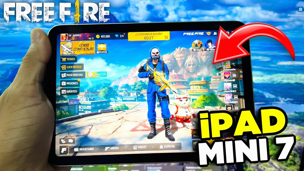 IPAD MINI 7 UNBOXING + Gameplay FREE FIRE 16 kills 🔥🌶️