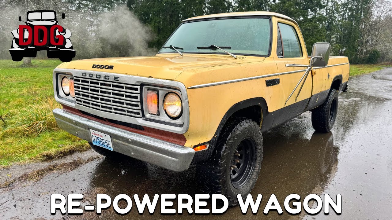 Собрано за один день... примерно - Установка двигателя 318 LA в Dodge W200 Power Wagon 1979 года,...