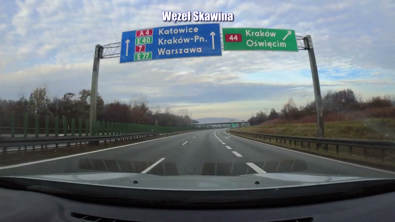 A4 Południowa & Zachodnia Autostradowa Obwodnica Krakowa + ulica Wielicka