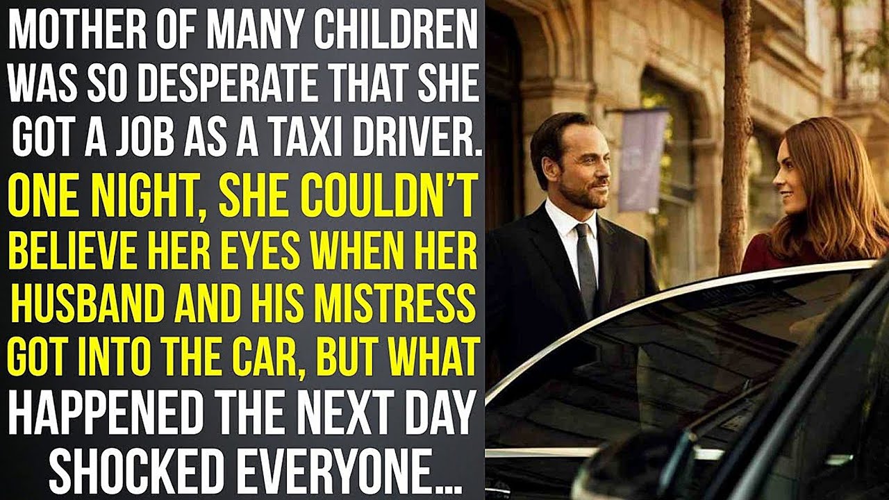 Mother of many children saw her husband in a cab with his mistress, but the most surprising…
