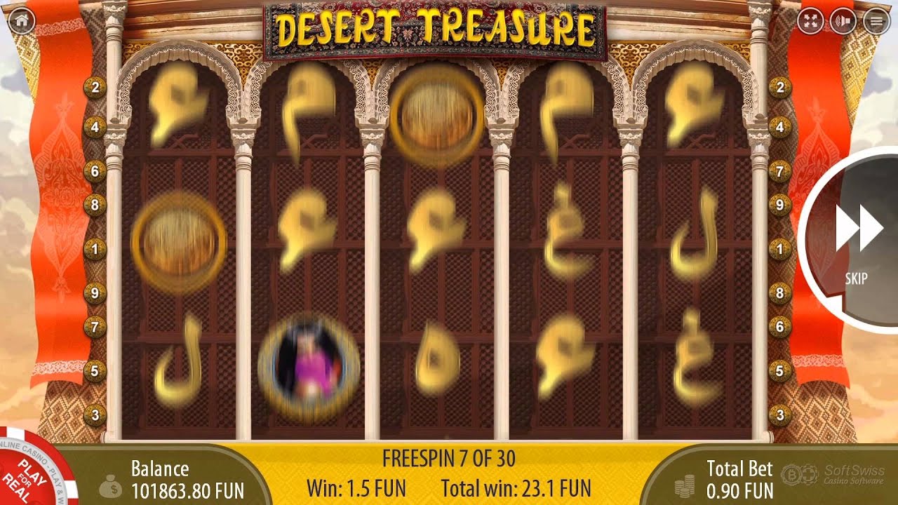 Desert Treasure online casino game by SoftSwiss Casino Software