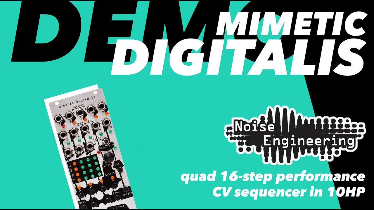 Учебное пособие и демонстрация 16-шагового CV-секвенсора Mimetic Digitalis