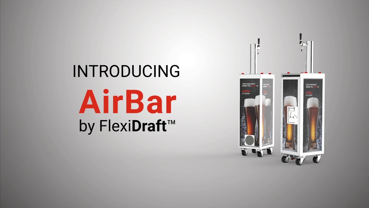 AirBar by FlexiDraft&trade; - the new ultra mobile draft beer station