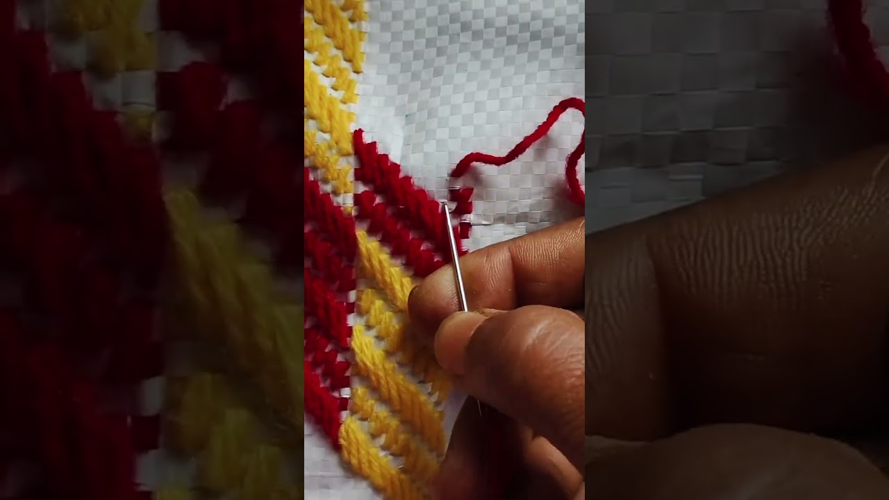 Plastic bostar ason salai design tutorial 🪡👌.      #viral #video#tutorial 