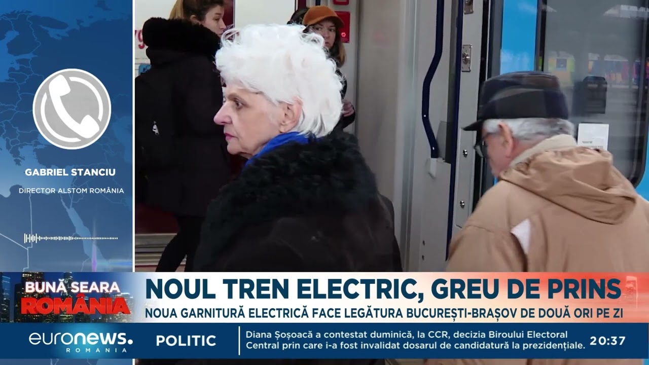 Noul tren electric al CFR, greu de prins. Zilnic face două curse pe o singură rută
