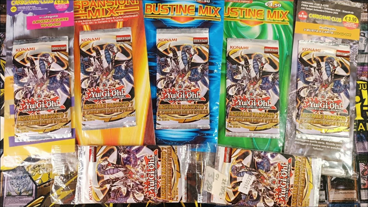 APERTURA BUSTINE del Set Yu-Gi-Oh! ARSENALE NASCOSTO 7! In cerca di Catena Lavalval e carte mancanti