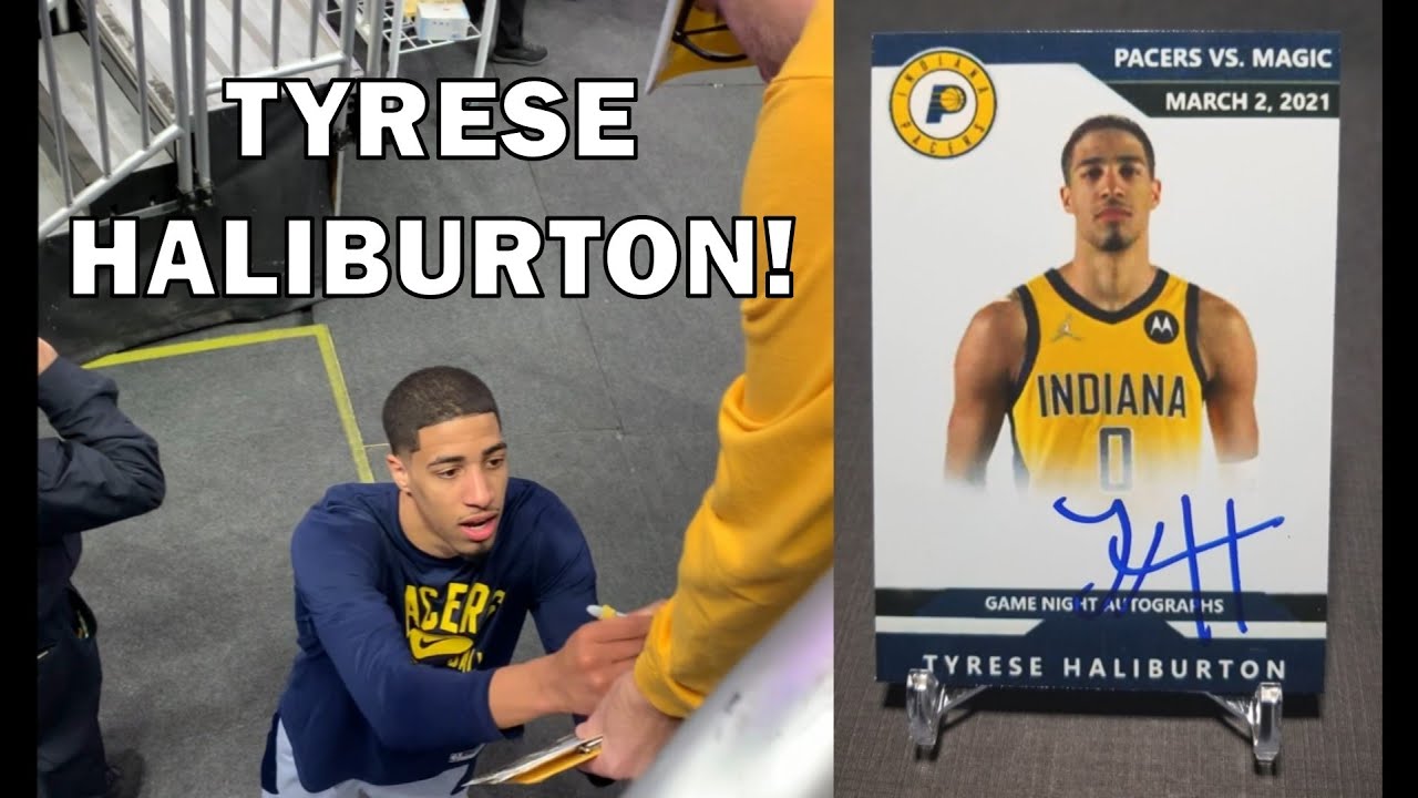 Getting Pacers Autographs at Amway Center in Orlando! TYRESE HALIBURTON!