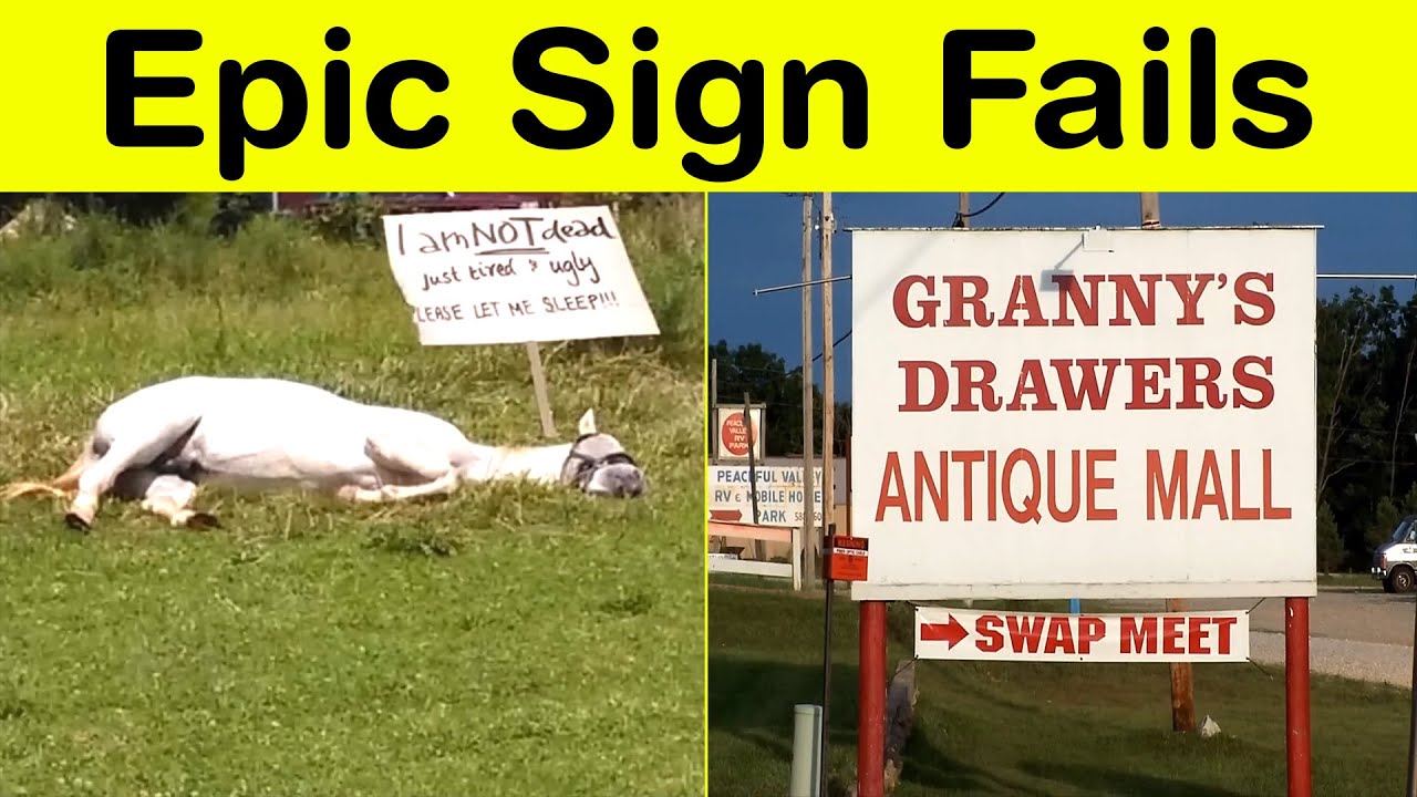 Epic Sign Fails That Will Leave You Crying with Laughter || Happy Panda