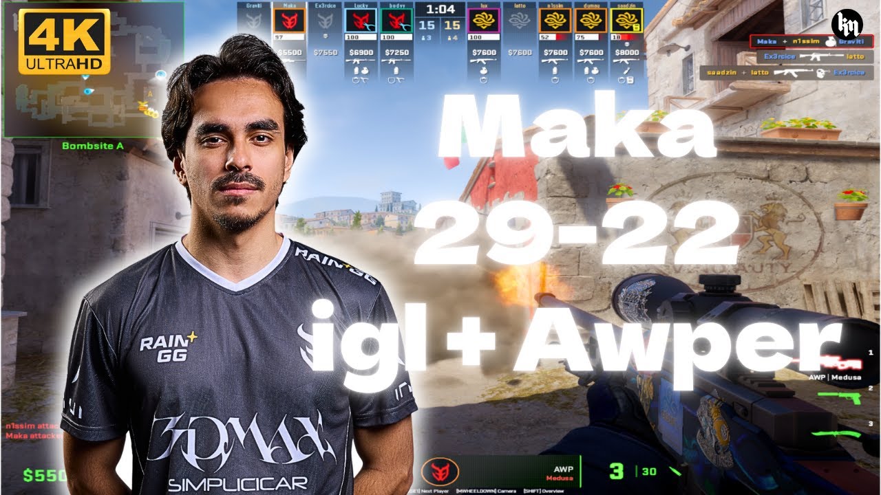 Maka (29-22) IGL+AWPER POV (Inferno) | IEM Dallas 2025 #cs2 #3dmax
