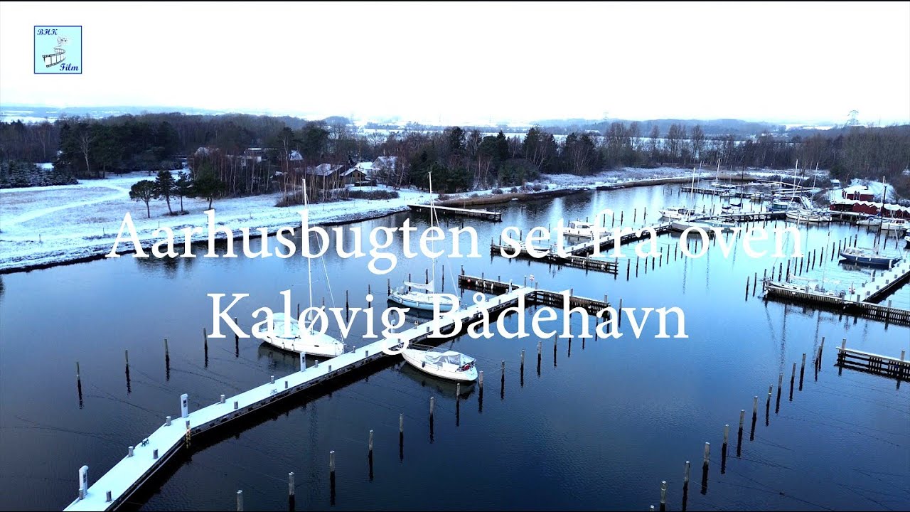 Aarhusbugten set fra oven   Kaløvig Baadehavn