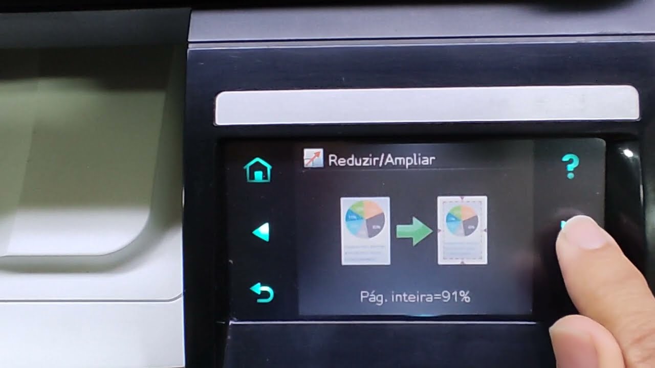 Como ampliar - reduzir - contraste na impressora HP LASERJET PRO CM1415 Color MFP.