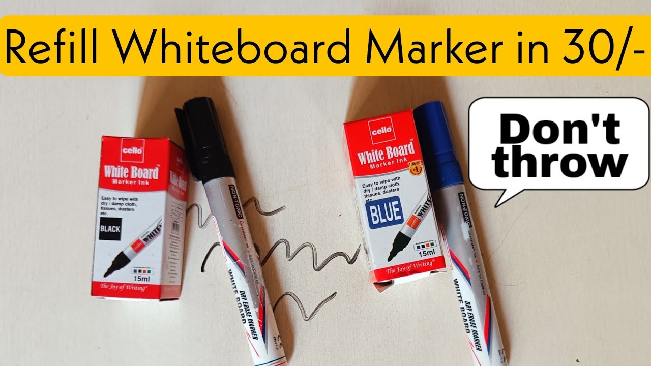 How to Refill Whiteboard Marker | Whiteboard Marker Me Ink Kaise Bhare | Simple Tip and Tricks
