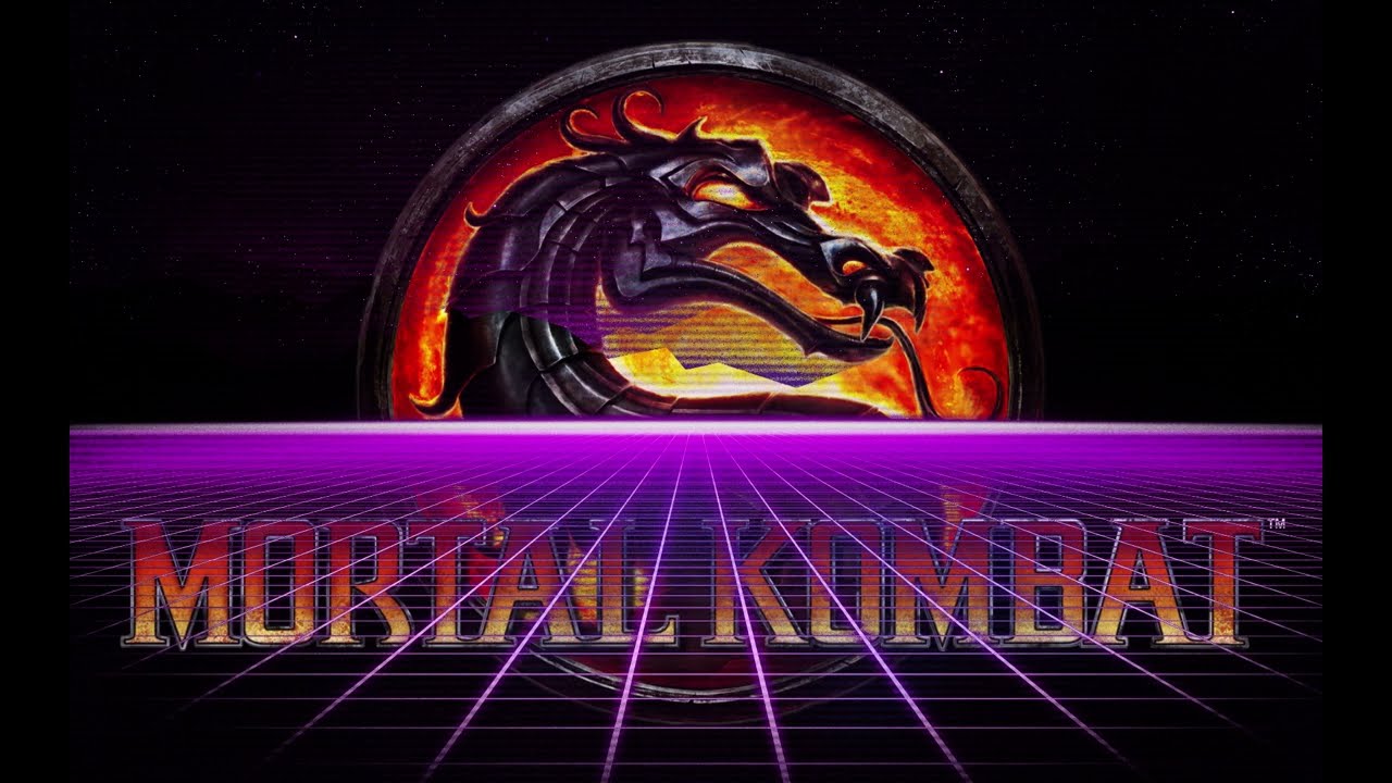 Synthwave. Mortal Kombat Theme Remix! 80s Retro Out Run Cyberpunk.