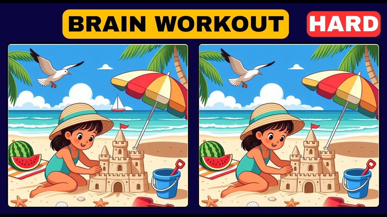 Brain Workout Challenge Spot the Difference  Brain Training Puzzle With Fahad