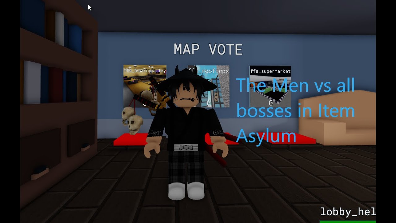 Roblox - The Men vs all bosses in Item Asylum (OLD)