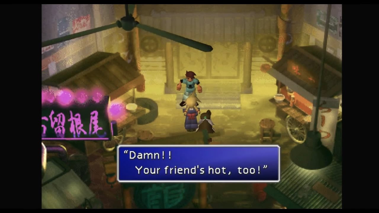 Cloud Dressed as a Woman FFVII Original Game