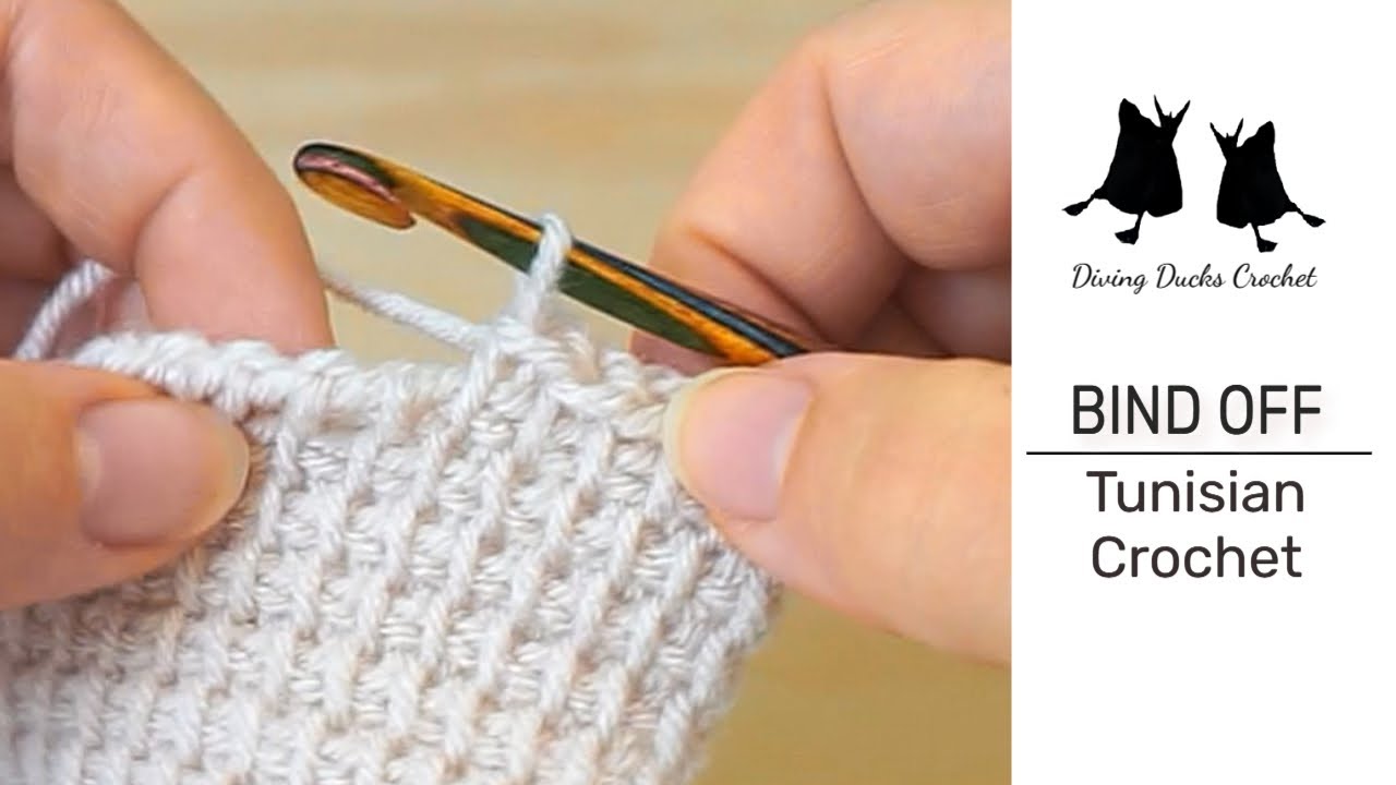 BIND OFF Тунисское вязание крючком | Как закончить проекты...