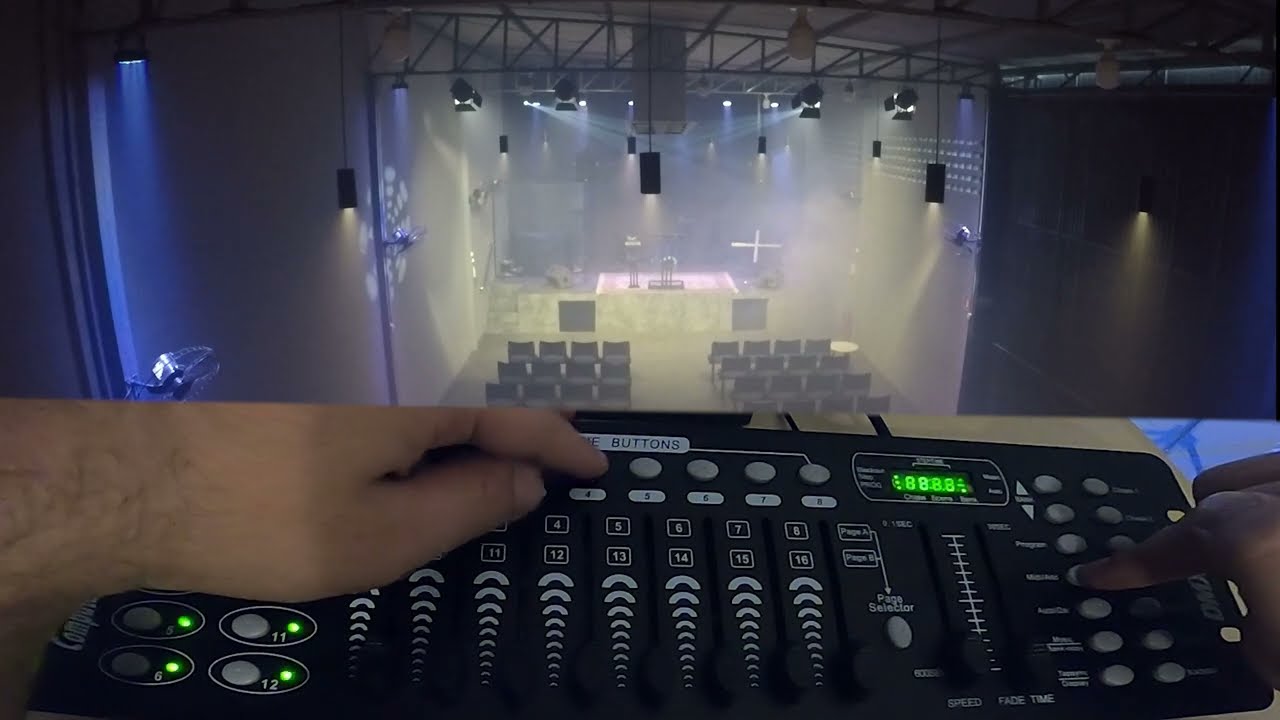 Iluminação DMX IGREJA EM CRISTO SOMOS FORTES RP | LUZ DO ZERO c/ #ThiSouzaAudiovisual