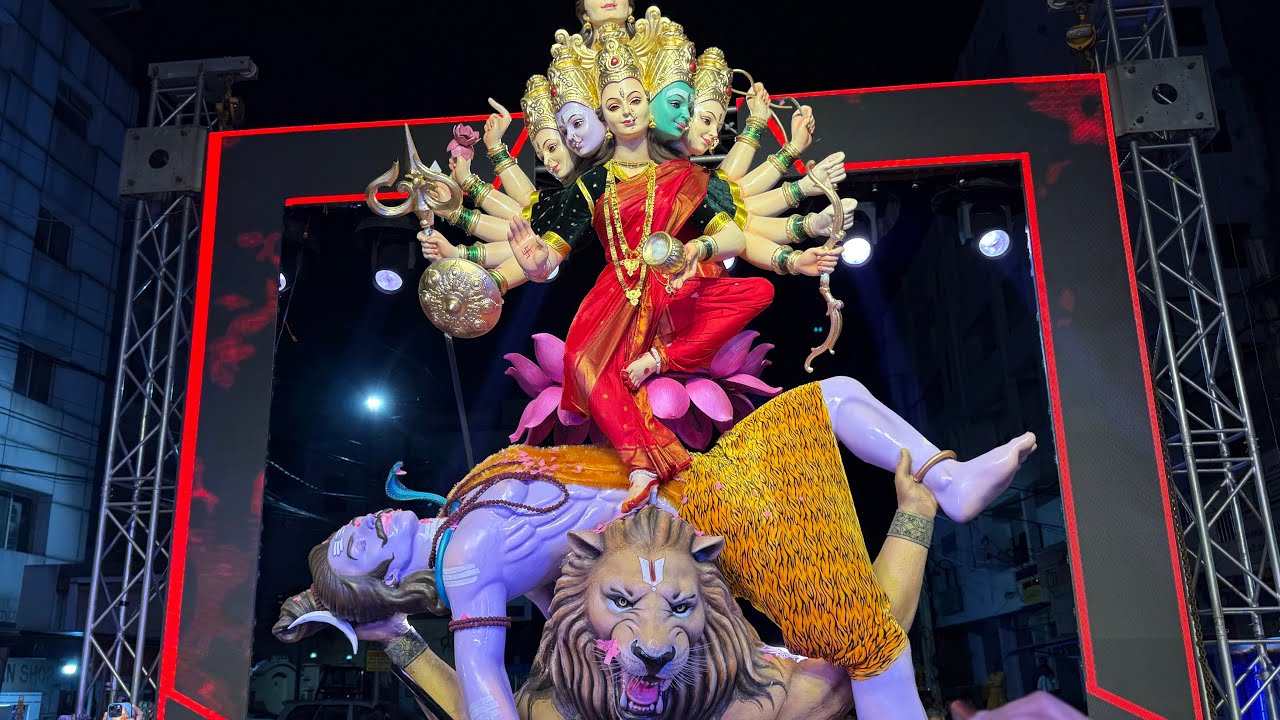 Kamakhya Devi Avatar Durga Mata Aagman 2025 | Kachiguda Durga Mata 2025 | Durga Devi Aagman 2025