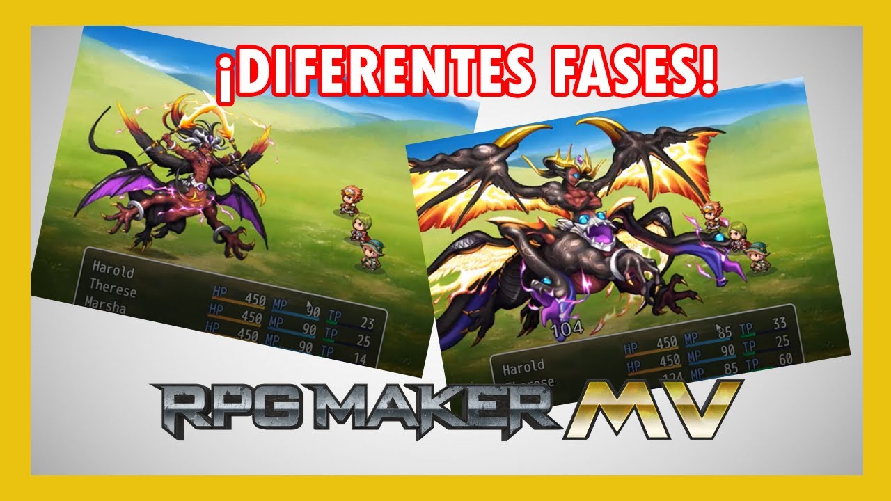 Añade diferentes fases a un enemigo en la misma batalla ¡Sin plugins! en RPG Maker MV
