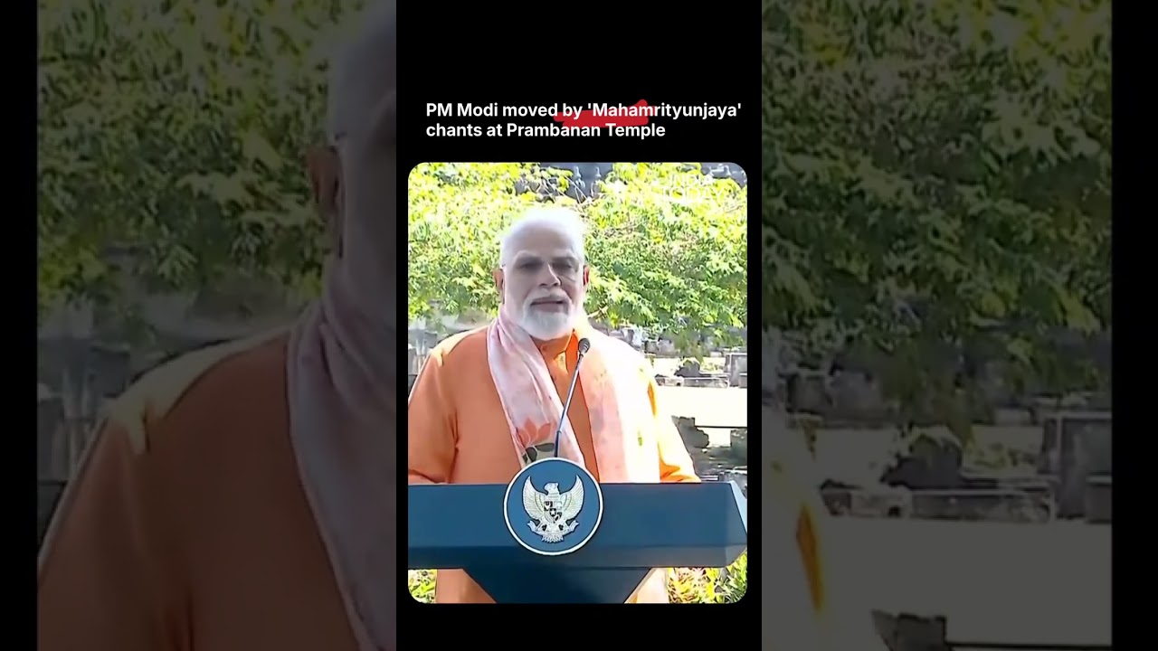 PM Modi Moved by Sacred Chants at Indonesia's Prambanan Temple During Historic Visit