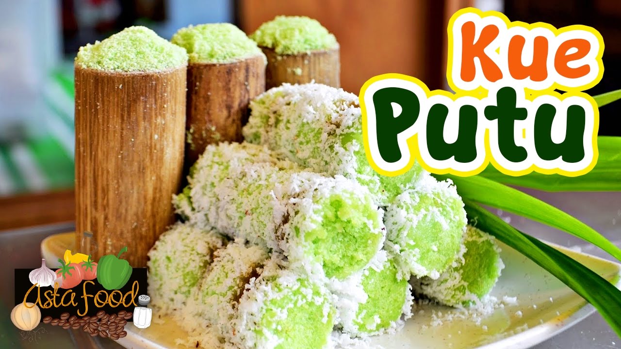 Indonesian Hot Street Food PUTU Cake (Kue PUTU) [Eng Subtitle] - Asta And Food!