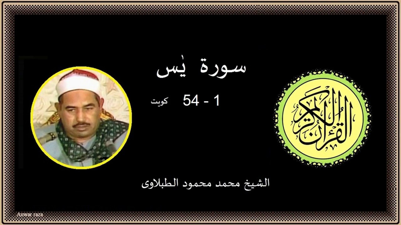 Surah, Ya sin, Mahmood Tablawi