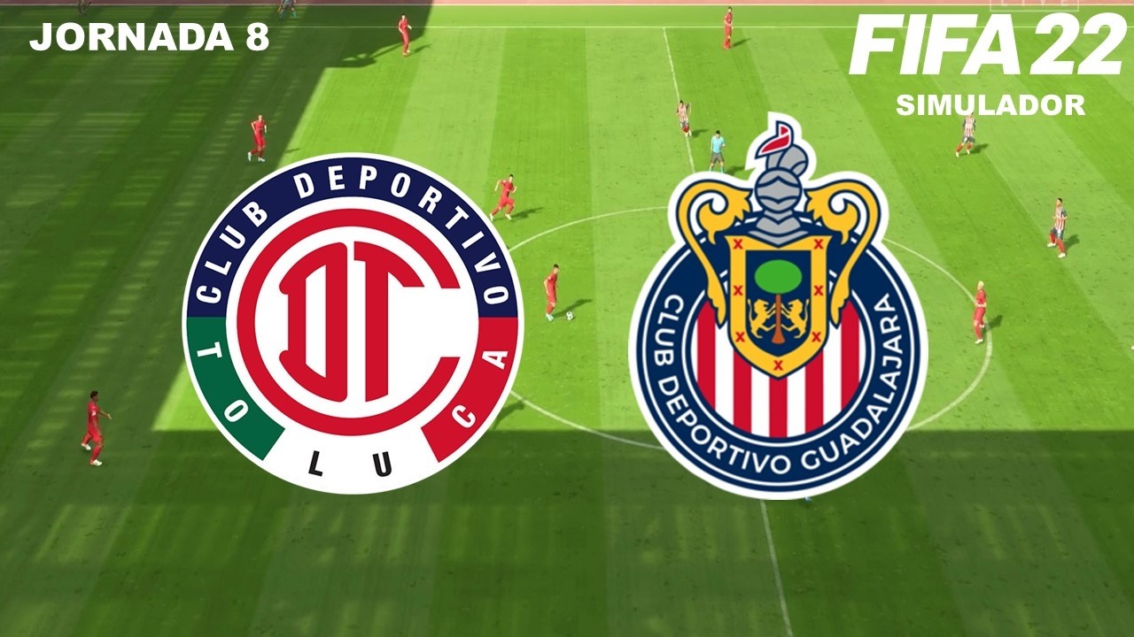 TOLUCA 🆚 CHIVAS JORNADA 8 | PARTIDAZO SIMULADO EN FIFA 22 | ¿QUIÉN SE LLEVA LA VICTORIA? 🎮⚽