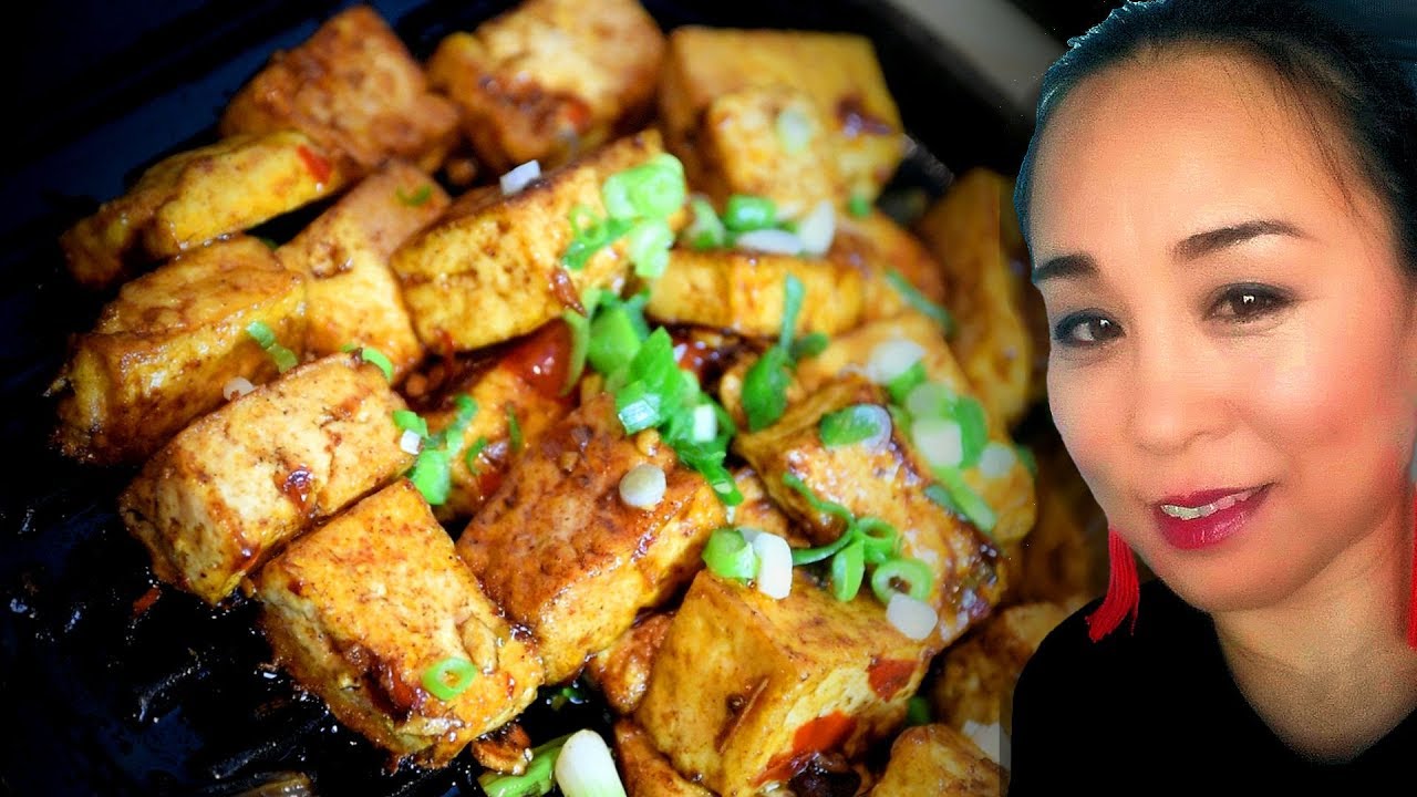 Sichuan Spicy Tofu on a Hot Plate Chinese Style