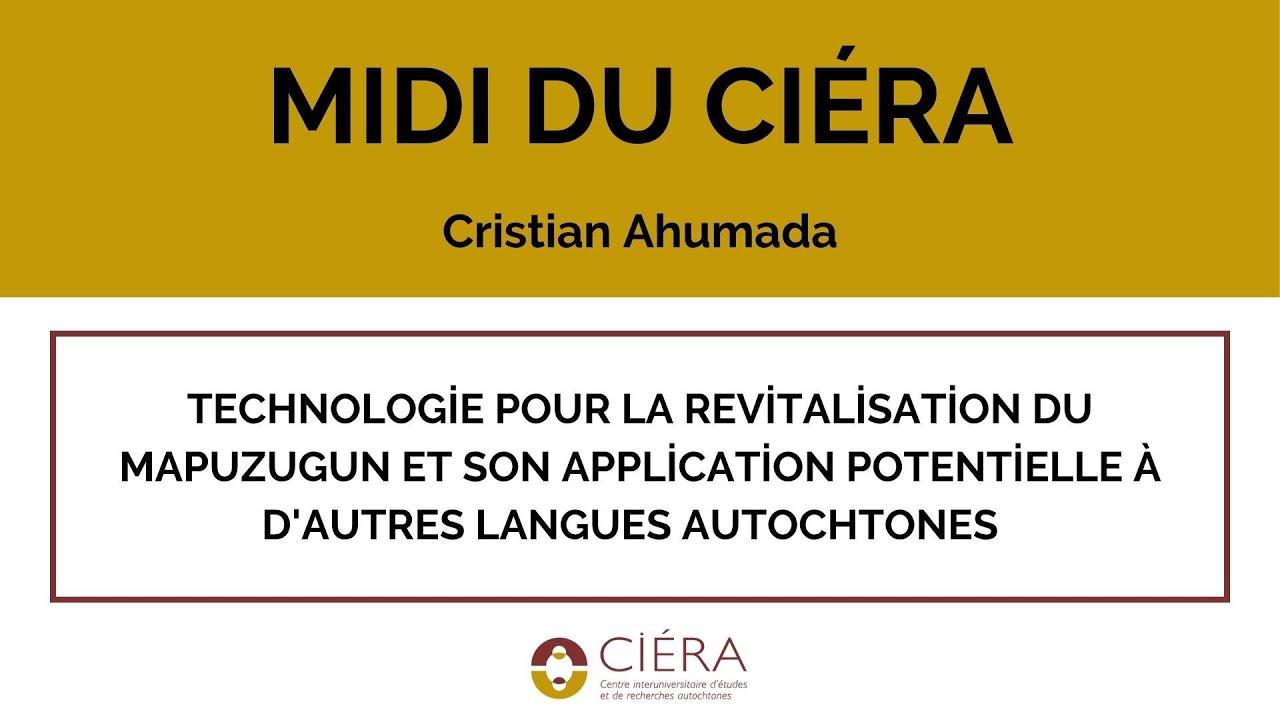 Midi du CIÉRA de Cristian Ahumada